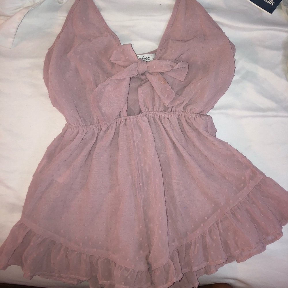 Dusty pink romper!